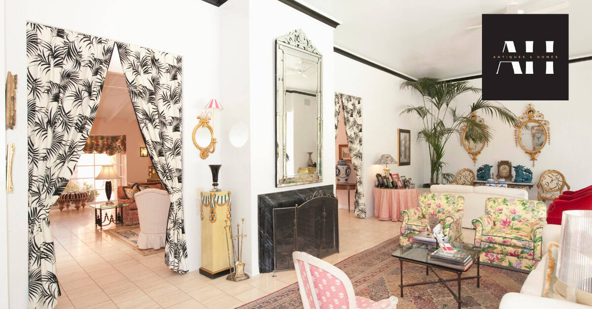 an eclectic style living room