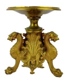antique brass candle stand main image