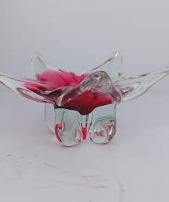 Alternative view of Vintage Czech Chribska Art Glass Bowl – Josef Hospodka, 1970s