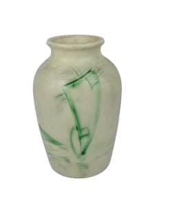 Radford Sgraffito Vase with Stylised Yacht Design 1930's
