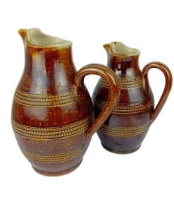 vintage stoneware wine jugs