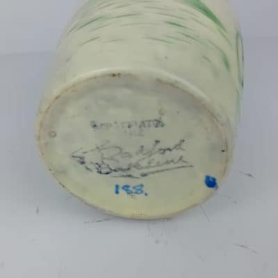 backstamp of Radford sgraffito vase