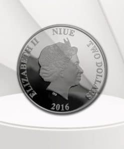 Alternative view of 2oz Fine Silver Coin - 2016 Hawksbill Turtle NUIE