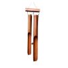 Handmade bamboo windchime with natural finish and large tubes, crafted in Indonesia with string for garden or home use.