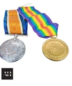Alternative view of First World War Medals – British War Medal & Victory Medal