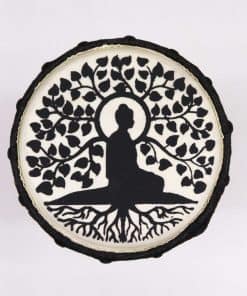 Alternative view of Buddha Wide Top Djembe Drum - 13cm