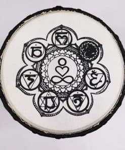 Alternative view of Chakra Wide Top Djembe Drum - 17cm