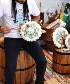 Alternative view of Large Chakra Shamanic Drum - 25cm