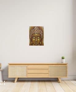 Alternative view of Gold Buddha Painting - Brocade Detail