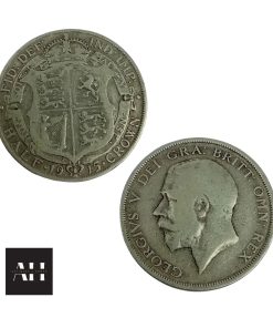 Alternative view of 1915 Half Crown, Solid Sterling Silver, Good Collectable Grade
