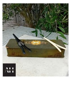 Alternative view of Antique Glove Stretchers in Box – Ebony & Bone