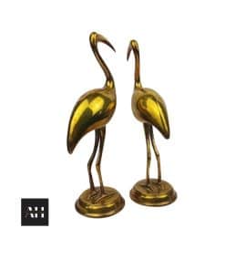 Alternative view of Brass Ibis Birds, Mid-Century Pair, Vintage Decor Interior Design