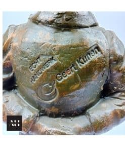 Alternative view of Geert Kunen Sculpture, Handmade Ceramic Clay Boy Figure