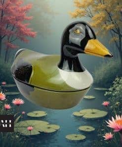 Alternative view of Michel Caugant Duck Pâté Dish, Vintage French Terrine