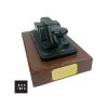 Vintage Morse Code Telegraph from HMS Scorpion Sprint 1963, mounted on wooden plinth with engraved plaque, very good condition.
