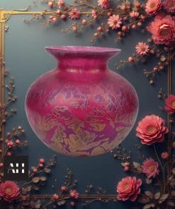 Alternative view of Royal Brierley Vase, Iridescent Glass Michael Harris