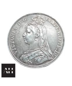 Alternative view of 1889 Silver Crown, Queen Victoria Jubilee Head, Nice Grade