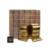 Antique Shakespeare Books, 1810 six volume set with gilded bookends, shabby chic decorative display.
