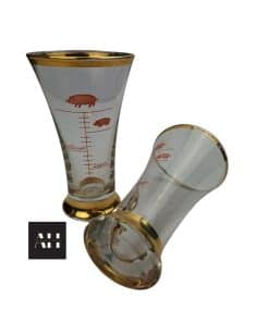 Alternative view of Greedy Pigs Shot Glasses – Vintage Novelty Barware