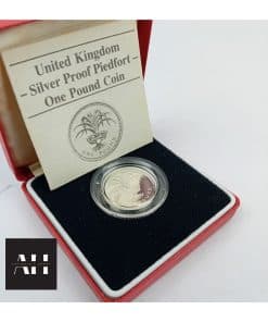 Alternative view of Piedfort £1 Coin, Solid Silver .925 Sterling Proof