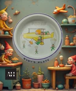 Alternative view of Shelley Babys Plate – Mabel Lucie Attwell Nursery Design, 1930s