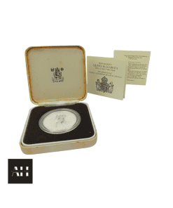 Alternative view of Silver Proof Crown 1980, Queen Mother 80th Birthday