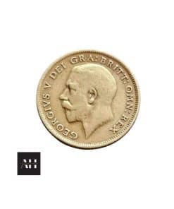 Alternative view of 1914 Sixpence, King George V Silver Coin
