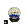 Scottish art glass coronet paperweight by Selkirk Glass commemorating the 1981 royal wedding