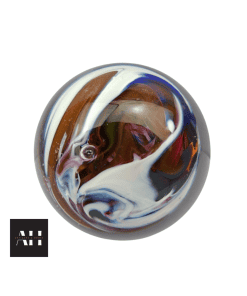 Vintage Wedgwood glass paperweight hand-blown in England