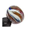 Mid-century modern style Wedgwood glass paperweight in multicoloured glass